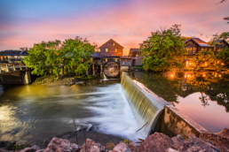 Old Mill in Pigeon Forge at sunrise