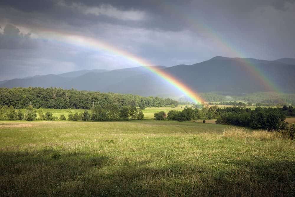 A double rainbow near Pigeon Forge.