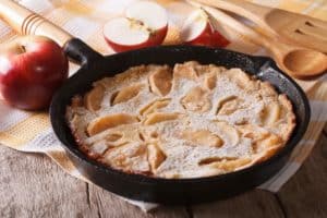 Delicious baked apple pancake.