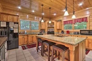 arrowhead cabin kitchen